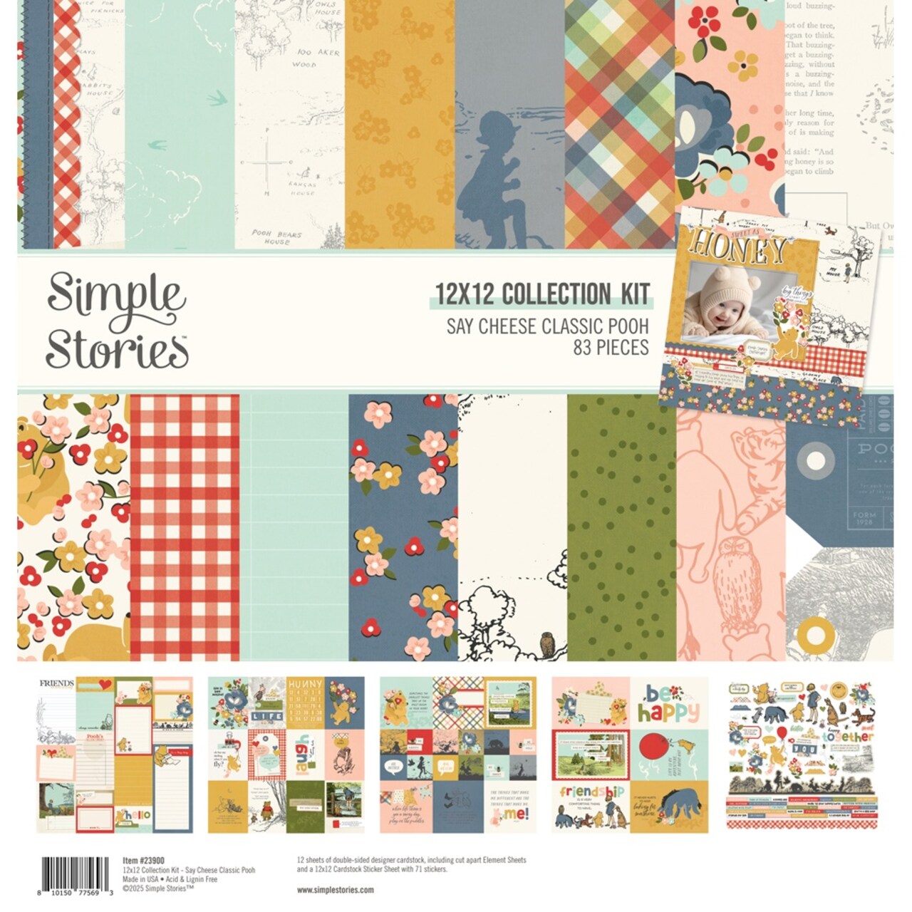 Simple Stories Collection Kit 12"X12"-Say Cheese Classic Pooh